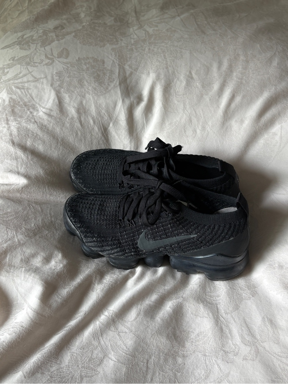 Nike Black Flyknit Vapormax Running Sneakers